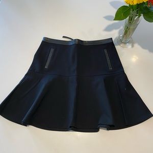 A line black skirt